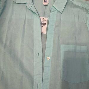 GAP Blue Casual Button Down Shirt